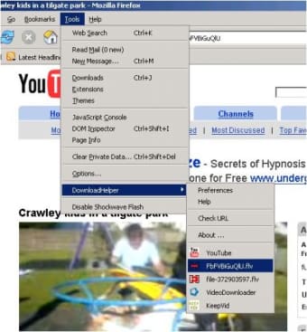 Image 0 for Firefox Video Download He…