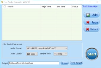 Image 0 for Free Audio Converter
