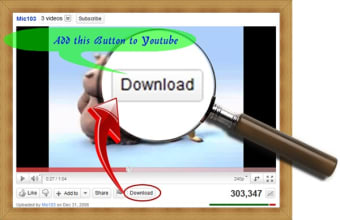 Image 0 for Youtube Download Button