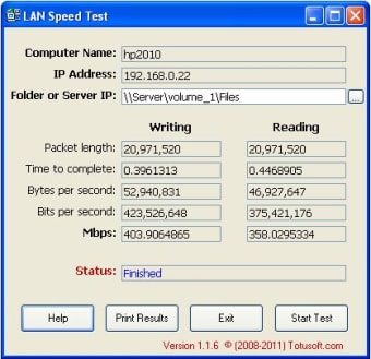 Image 0 for LAN Speed Test