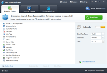 Image 0 for Wise Registry Cleaner