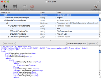 Image 0 for PlistEdit Pro